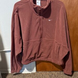Nike Brown Therma-Fit Fleece Pullover